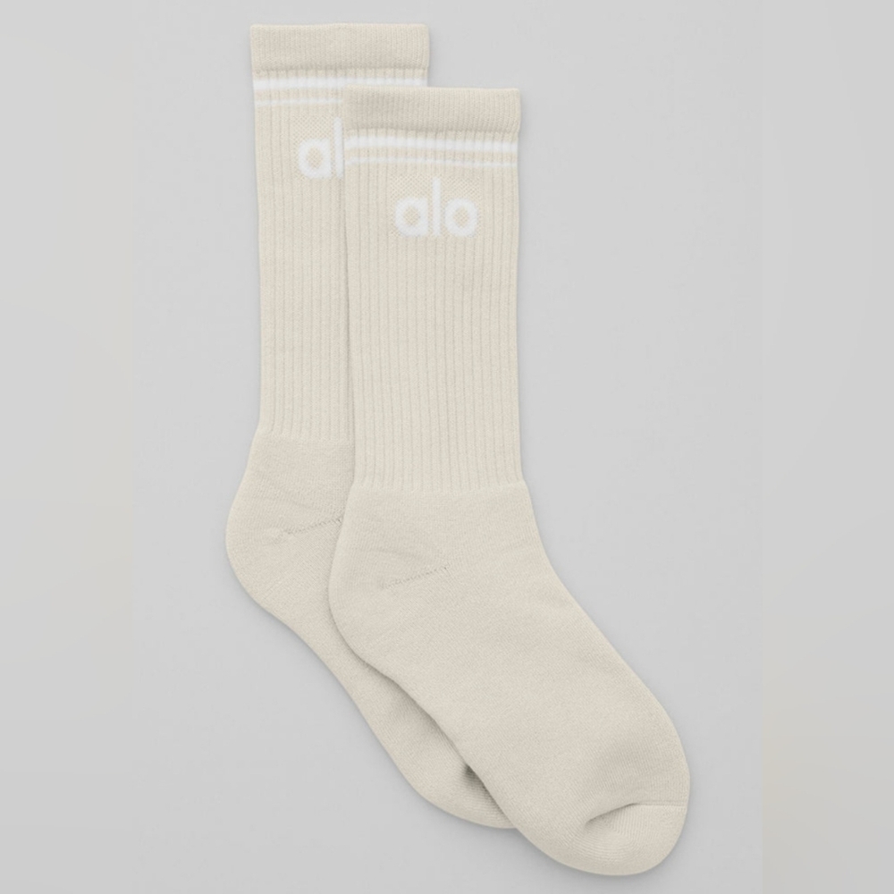 ALO | Throwback Sock in Bone/White
